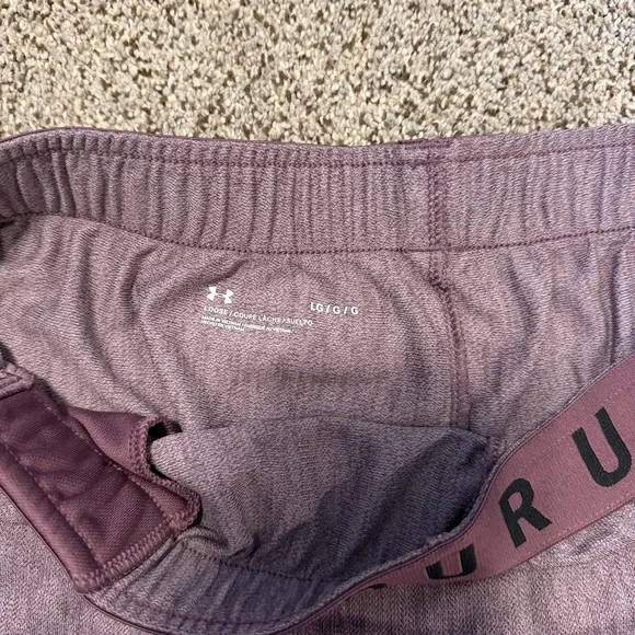 Under Armour Women's Athletic Shorts in Purple - Picture 2 of 2